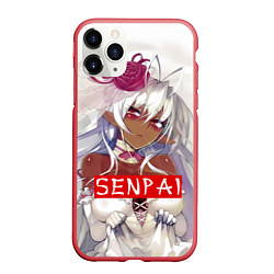 Чехол iPhone 11 Pro матовый Senpai: White Girl