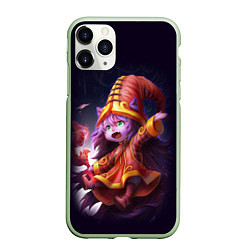 Чехол iPhone 11 Pro матовый Lulu League of Legends, цвет: 3D-салатовый