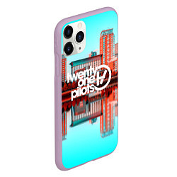 Чехол iPhone 11 Pro матовый 21 Pilots: Mirror City, цвет: 3D-сиреневый — фото 2