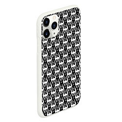 Чехол iPhone 11 Pro матовый TES: White Pattern, цвет: 3D-белый — фото 2