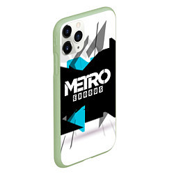 Чехол iPhone 11 Pro матовый Metro: Exodus Sky, цвет: 3D-салатовый — фото 2