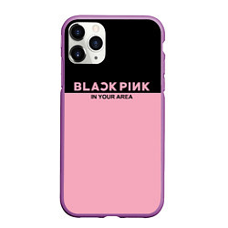 Чехол iPhone 11 Pro матовый Black Pink: In Your Area, цвет: 3D-фиолетовый