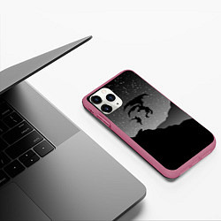 Чехол iPhone 11 Pro матовый TES: Nightmare, цвет: 3D-малиновый — фото 2