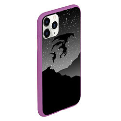 Чехол iPhone 11 Pro матовый TES: Nightmare, цвет: 3D-фиолетовый — фото 2