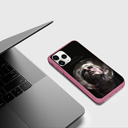 Чехол iPhone 11 Pro матовый Death Stranding: Mads Mikkelsen, цвет: 3D-малиновый — фото 2