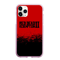 Чехол iPhone 11 Pro матовый Red Dead Redemption II, цвет: 3D-розовый