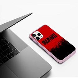 Чехол iPhone 11 Pro матовый Red Dead Redemption II, цвет: 3D-розовый — фото 2