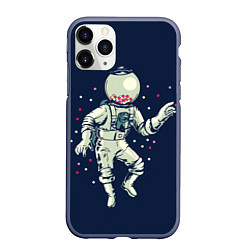 Чехол iPhone 11 Pro матовый Космонавт и конфеты
