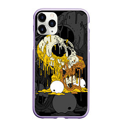 Чехол iPhone 11 Pro матовый Simpsons Halloween, цвет: 3D-светло-сиреневый