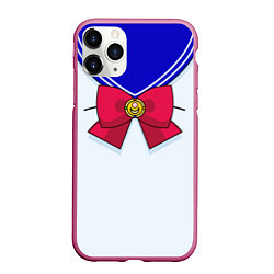 Чехол iPhone 11 Pro матовый Девочка-матроска, цвет: 3D-малиновый