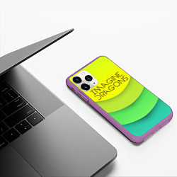 Чехол iPhone 11 Pro матовый Imagine Dragons: Lime Colour, цвет: 3D-фиолетовый — фото 2