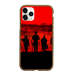 Чехол iPhone 11 Pro матовый RDR 2: Sunset, цвет: 3D-коричневый