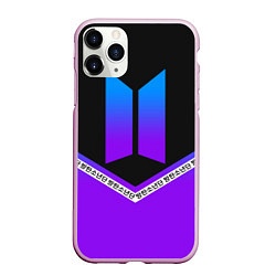 Чехол iPhone 11 Pro матовый BTS: Neon Symbol, цвет: 3D-розовый