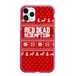 Чехол iPhone 11 Pro матовый Winter RDR, цвет: 3D-малиновый