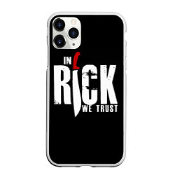 Чехол iPhone 11 Pro матовый In Rick We Trust