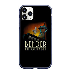 Чехол iPhone 11 Pro матовый Bender The Offender
