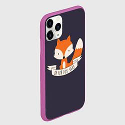 Чехол iPhone 11 Pro матовый For Fox Sake, цвет: 3D-фиолетовый — фото 2