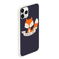 Чехол iPhone 11 Pro матовый For Fox Sake, цвет: 3D-белый — фото 2