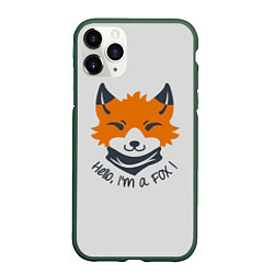 Чехол iPhone 11 Pro матовый Hello Fox