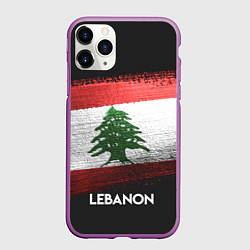 Чехол iPhone 11 Pro матовый Lebanon Style, цвет: 3D-фиолетовый