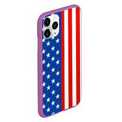 Чехол iPhone 11 Pro матовый American Patriot, цвет: 3D-фиолетовый — фото 2