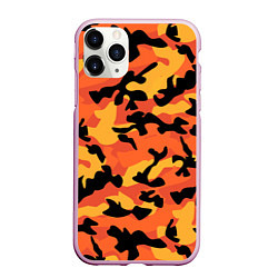 Чехол iPhone 11 Pro матовый Fashion Orange Camo