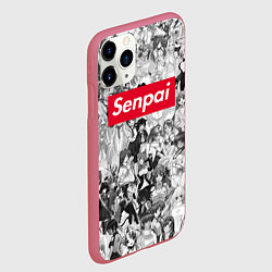 Чехол iPhone 11 Pro матовый SENPAI Stories, цвет: 3D-малиновый — фото 2