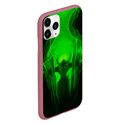 Чехол iPhone 11 Pro матовый Демон легиона, цвет: 3D-малиновый — фото 2