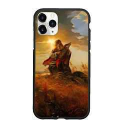 Чехол iPhone 11 Pro матовый Русский воин, цвет: 3D-черный