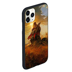 Чехол iPhone 11 Pro матовый Русский воин, цвет: 3D-черный — фото 2