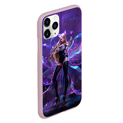 Чехол iPhone 11 Pro матовый Ahri, цвет: 3D-розовый — фото 2