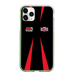 Чехол iPhone 11 Pro матовый MMA Elite, цвет: 3D-салатовый