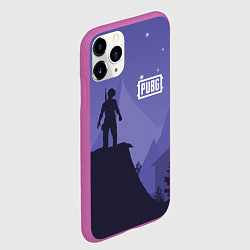 Чехол iPhone 11 Pro матовый PUBG: Sleep Night, цвет: 3D-фиолетовый — фото 2
