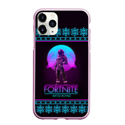 Чехол iPhone 11 Pro матовый Fortnite: Neon Battle