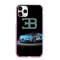 Чехол iPhone 11 Pro матовый Bugatti - motorsport extreme, цвет: 3D-розовый