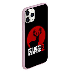 Чехол iPhone 11 Pro матовый RDR 2: Sunshine Deer, цвет: 3D-розовый — фото 2