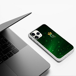 Чехол iPhone 11 Pro матовый GWENT Logo, цвет: 3D-белый — фото 2