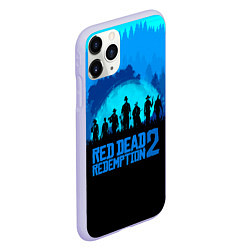 Чехол iPhone 11 Pro матовый RDR 2: Blue Style, цвет: 3D-светло-сиреневый — фото 2