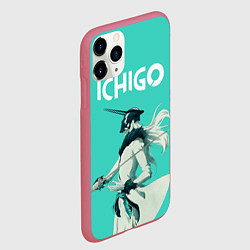Чехол iPhone 11 Pro матовый Куросаки Ичиго, цвет: 3D-малиновый — фото 2