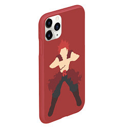 Чехол iPhone 11 Pro матовый Моя Геройская Академия, цвет: 3D-красный — фото 2