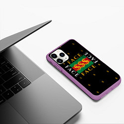 Чехол iPhone 11 Pro матовый FACE GG Style, цвет: 3D-фиолетовый — фото 2