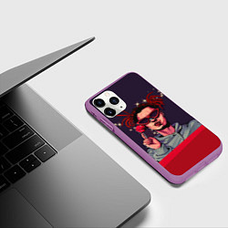 Чехол iPhone 11 Pro матовый GONE Fludd, цвет: 3D-фиолетовый — фото 2