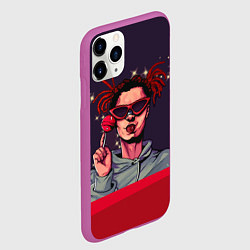 Чехол iPhone 11 Pro матовый GONE Fludd, цвет: 3D-фиолетовый — фото 2