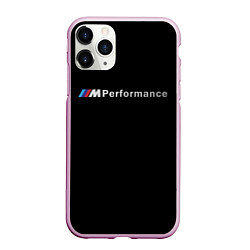 Чехол iPhone 11 Pro матовый BMW PERFORMANCE ЧЁРНЫЙ БМВ