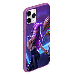 Чехол iPhone 11 Pro матовый KaiSa KDA, цвет: 3D-фиолетовый — фото 2