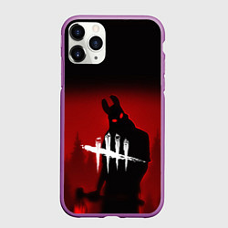 Чехол iPhone 11 Pro матовый Dead by Daylight, цвет: 3D-фиолетовый