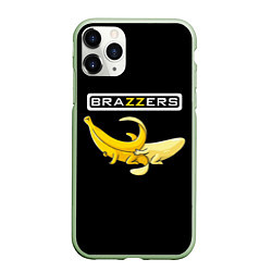 Чехол iPhone 11 Pro матовый Brazzers: Black Banana, цвет: 3D-салатовый