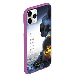 Чехол iPhone 11 Pro матовый Death Stranding: Exclusive, цвет: 3D-фиолетовый — фото 2