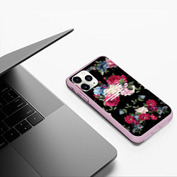 Чехол iPhone 11 Pro матовый Big Bang: Flower Road, цвет: 3D-розовый — фото 2