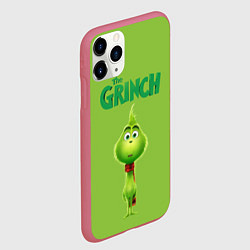 Чехол iPhone 11 Pro матовый The Grinch, цвет: 3D-малиновый — фото 2